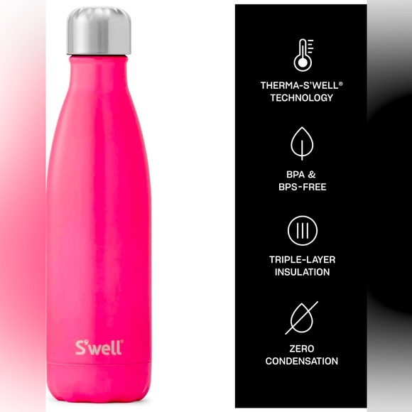 NEW Swell 17 oz Insulated Bottle - Satin Collection: Bikini Pink - Picture 7 of 8